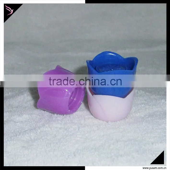 plastic empty nail polish cap nail color bottle with brush cap