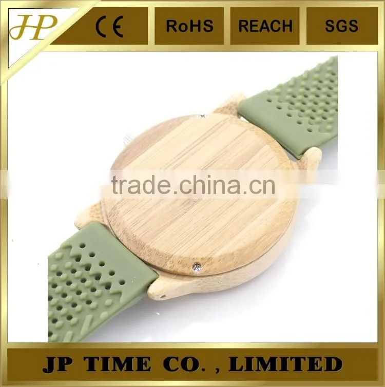 Bamboo Wooden Watch Cloth Dial Soft Silicone Band garment Watches as Pastoralism