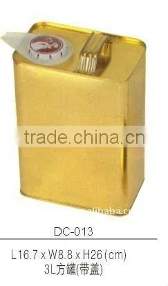 3L Square metal Jerry can