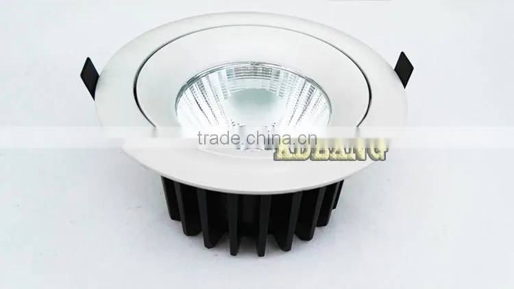 high bright recessed cob led downlight 30w