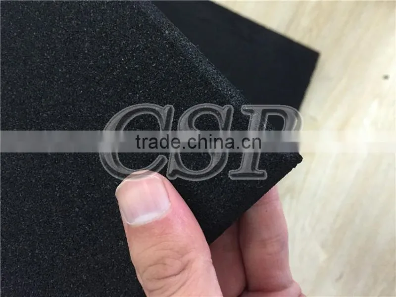 15 mm black rubber shower mat with a cheapest price