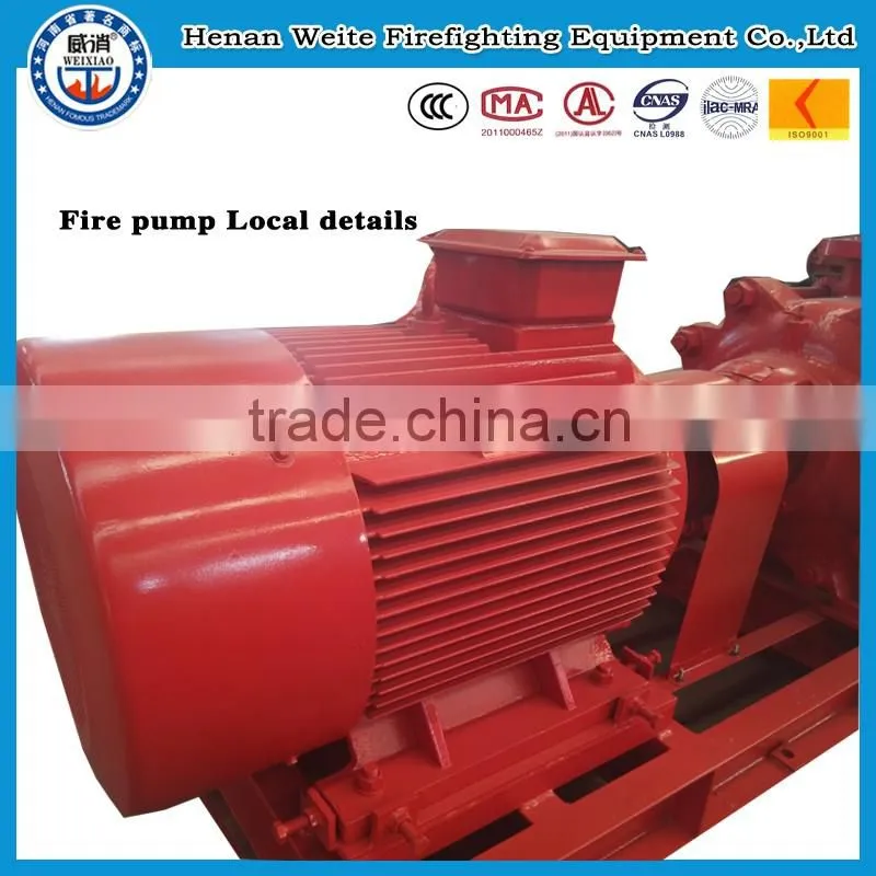 Speed 1480Kw Weite Fire Fighting Pump set used to gas station fire and rescue equipment Fire Pump