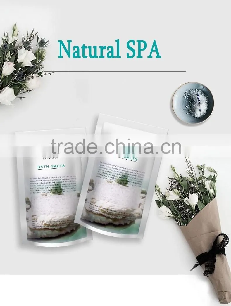 Organic Dead sea salt scrub deep clean anti-acne remove Gallinaceous skin bath salt custom brand