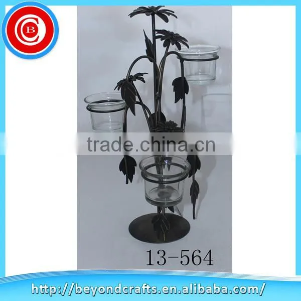 Household good quality beautiful wrought iron candle holder