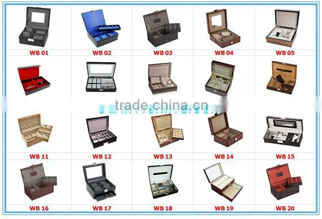 2016 Red Rectangular Watch Bracelet Storage Box