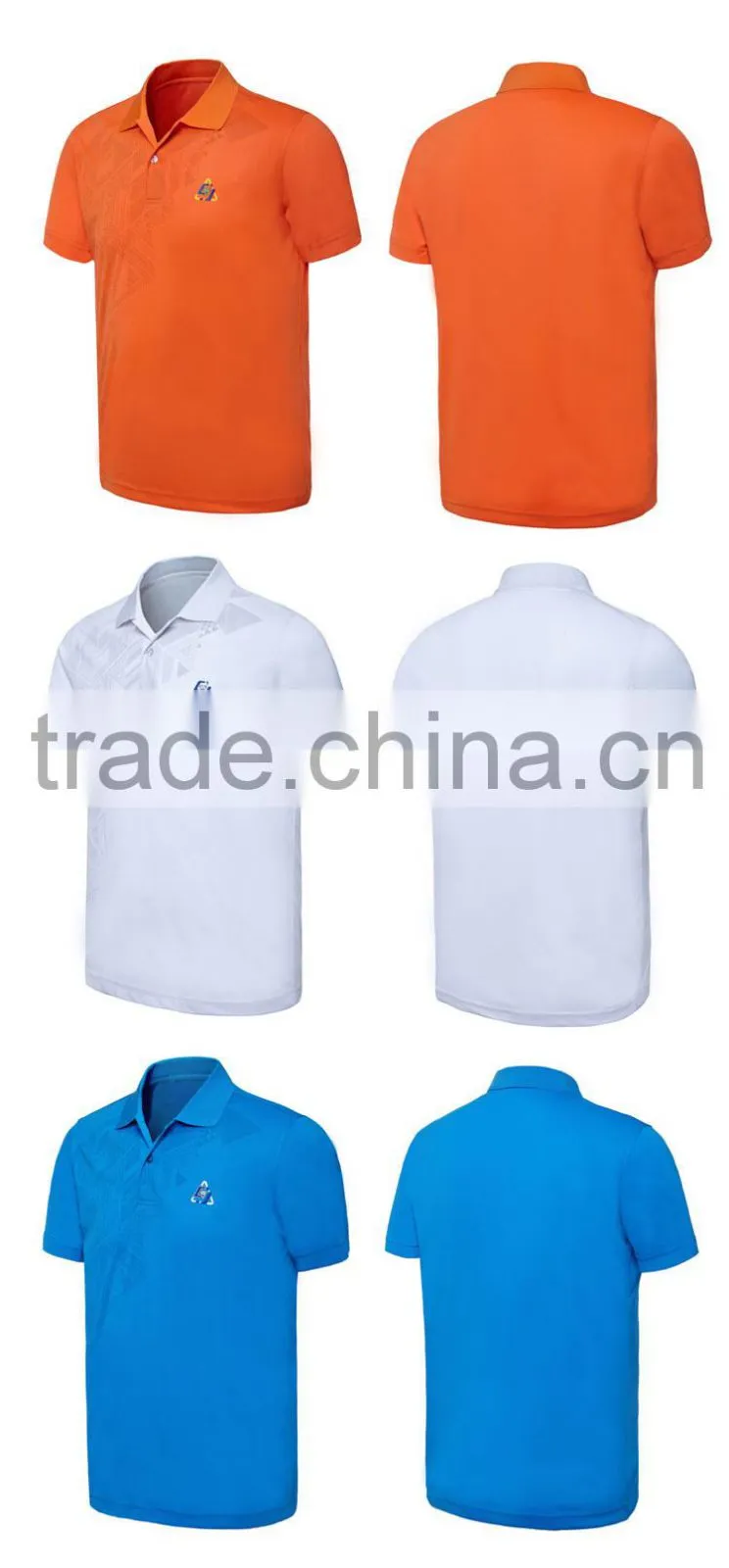 Men Tennis Jerseys in Stock White Blue Colors Tennis Uniforms