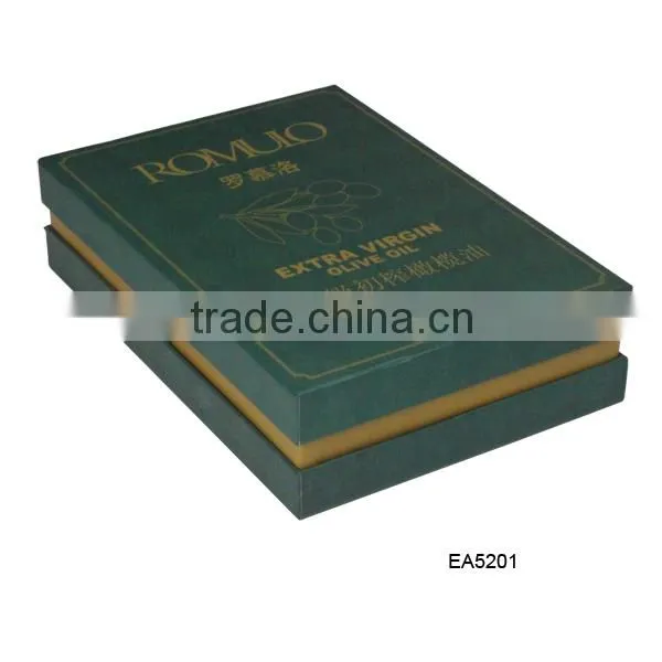 2 bottle cardboard olive oil box