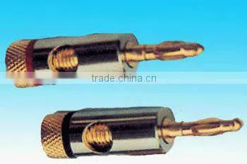 gold plating 4mm copper banana connector