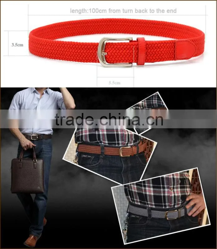 jeans cotton belt,elastic belts for jeans,braided elastic belt