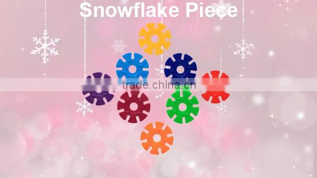 2015 high quality kids top selling educational snowflake bricks toy
