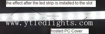 Aluminium slot 6mm height N-006 Clear or frosted PC Cover high quality 2 years warranty