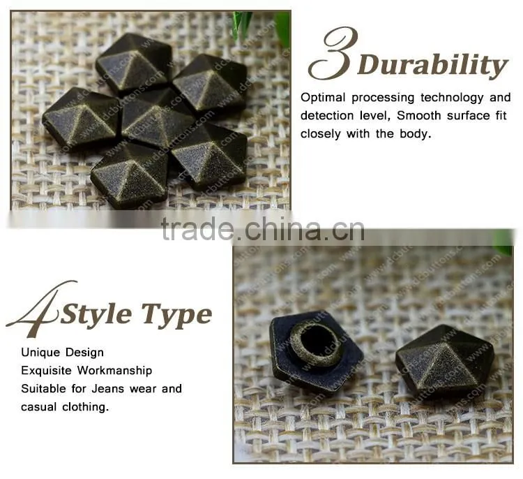 Hot Sale Star Shape Jeans Button Rivet and Studs Custom Leather Rivets for Bag
