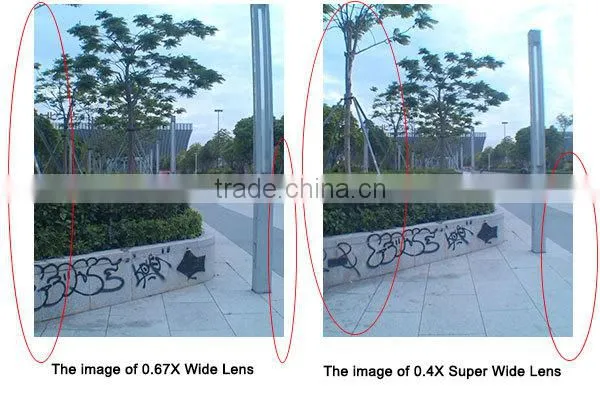 New universal 0.4x Super Wide Angle camera photo Lens for iPhone 5s