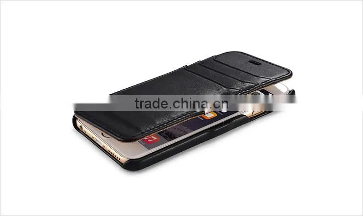 Genuine Leather Wallet Case For Apple iPhone 6 / Plus,Flip Leather Case For iPhone6 With Card Slot