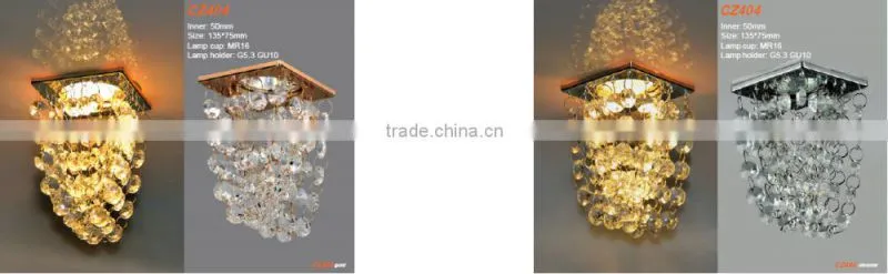 Ceiling lighting beads connected halogen LED crystal lamps MR16 GU10 ModelCZ404