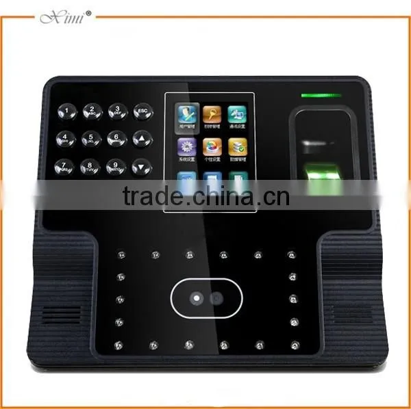 Biometric time attendamce system TCP/IP RFID card reader and optional battery face door access controller time recorder