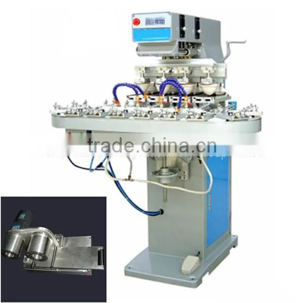 TM-C4-P 4 color rotary table pad printer