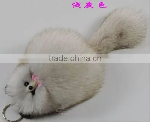 2016 lovely fox bird keychain