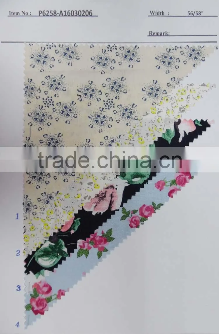 cotton printed shirting fabrics for women P6448-A16030217