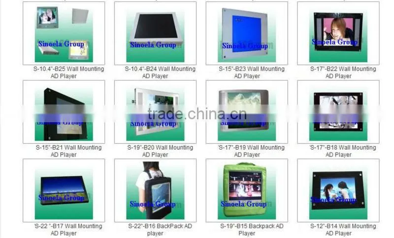 22inch VGA AV input USB monitor with usb instead of power adaptor