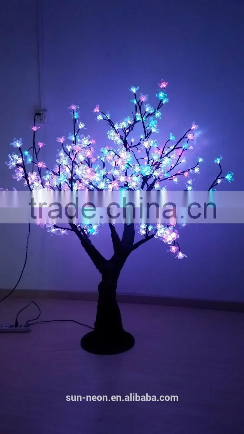 Christmas tree lights cherry tree outdoor tree decoration