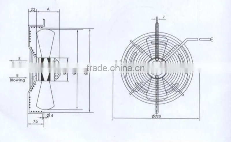 metel welding machine cooling fan