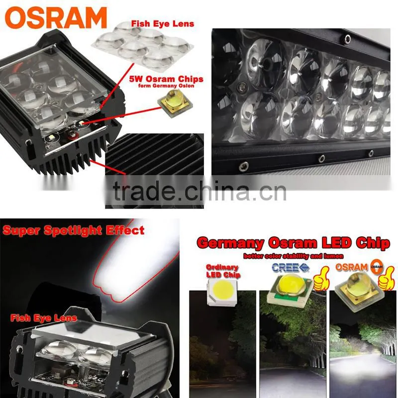 Wholesale 4D Osram offroade led light bar, cheap 52 inch offroad led light bar