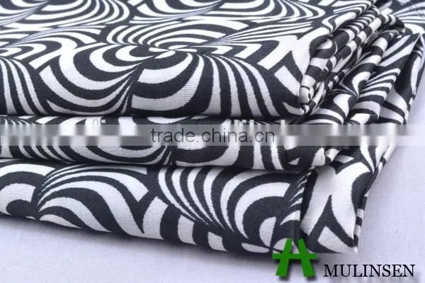 Mulinsen textile 50D*50D polyester satin with twist type of satin fabric