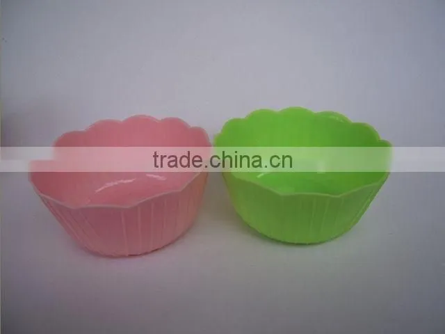 factory supplys multicolor Plastic salad bowl