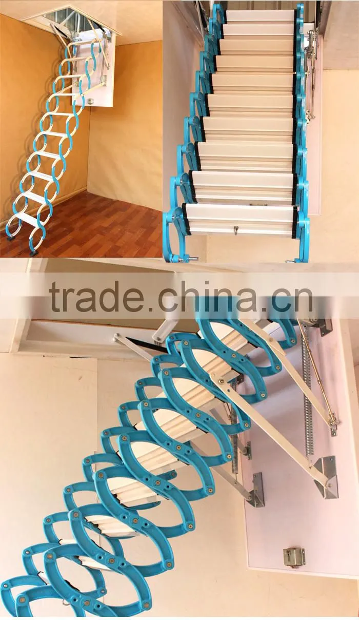 Folding attic stairs, retractable stairs
