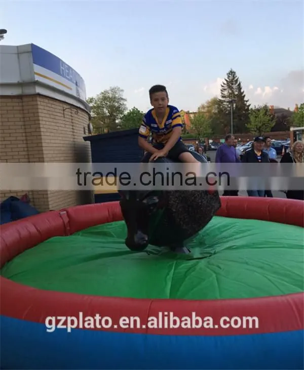Crazy inflatable mechanical bull game inflatable rodeo bull 2016 new design