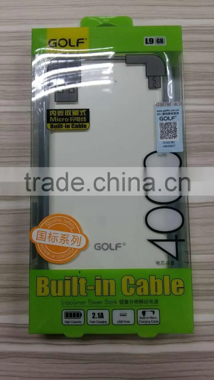 Alibaba New Product 2016 Super Slim Power Bank 4000mAh,rohs power bank with 4000mah power bank for laptop