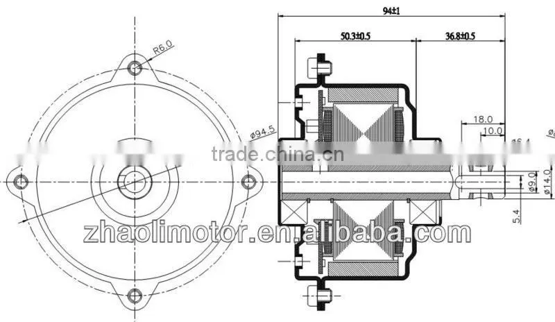 Brushless dc motor for 42/44/46 inch ceiling fan motor Energy saving Dc ceiling fan motor 220VAC to DC or 12/24/36VDC