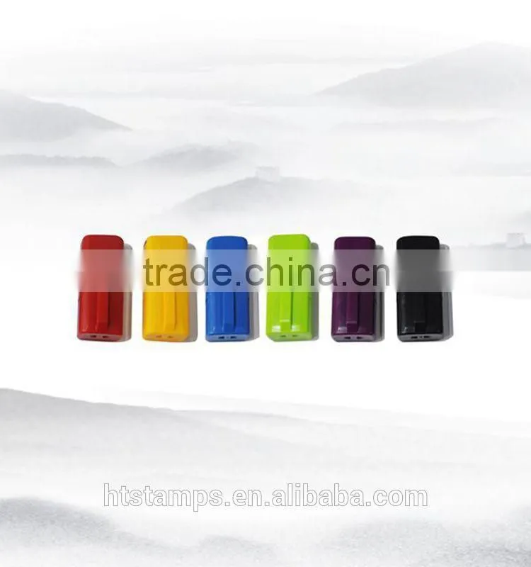 Free sample Square 15x6mm Factory HongTu Self inking stamp office use rubber gift stamp