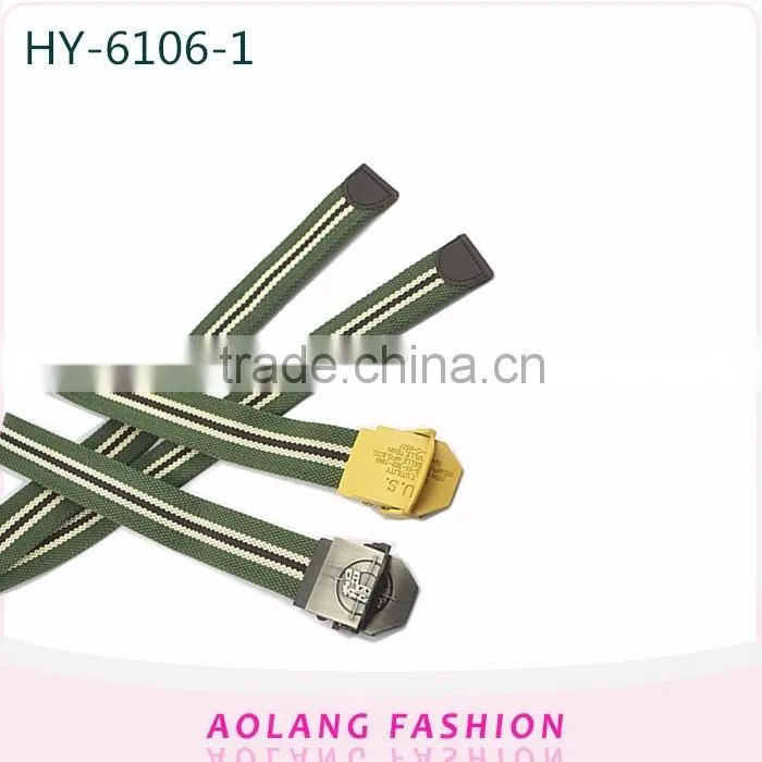 Multicolor Stripe Fashion Polyester Webbing Belt