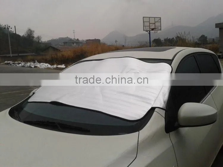 New design car snow shield with silk screen printing