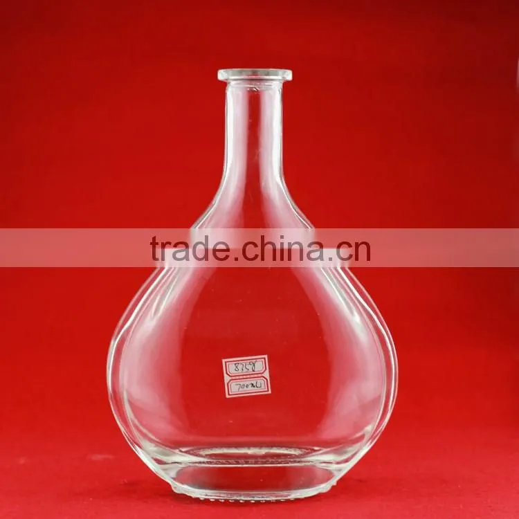 Hot selling good quality fancy glass bottles elegant bottles spirit bottles