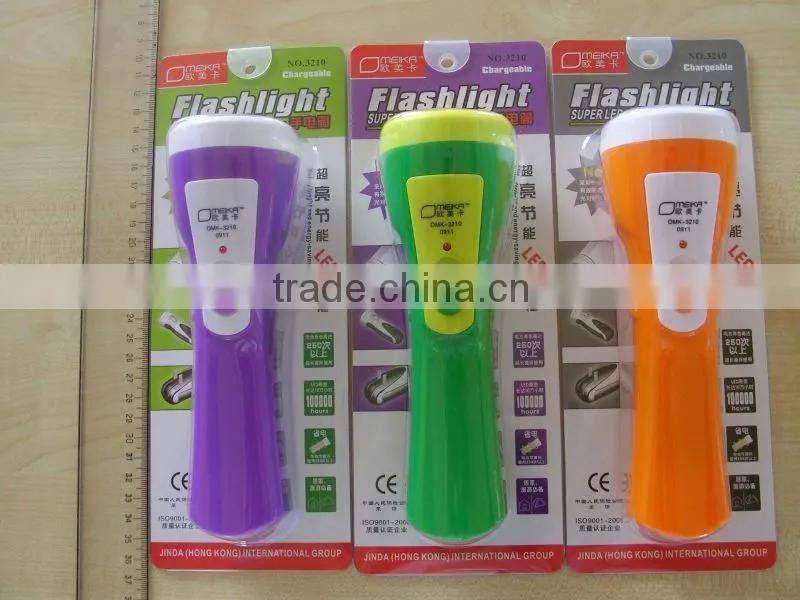 Rechargeable Led flash light /LED torch OMK 3210
