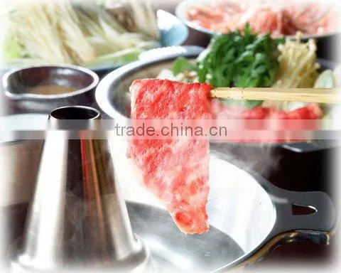 Japanese Traditional 18-8 Stainles Steel Shabu Shabu Boiling Pot