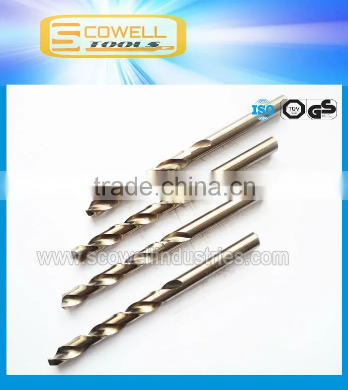 DIN338 HSCO M35 Cobalt Twist Drill Bits For Stainless steel