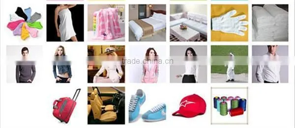 100% spun polyester yarn for sewing thread 20s/3 dyed from China alibaba