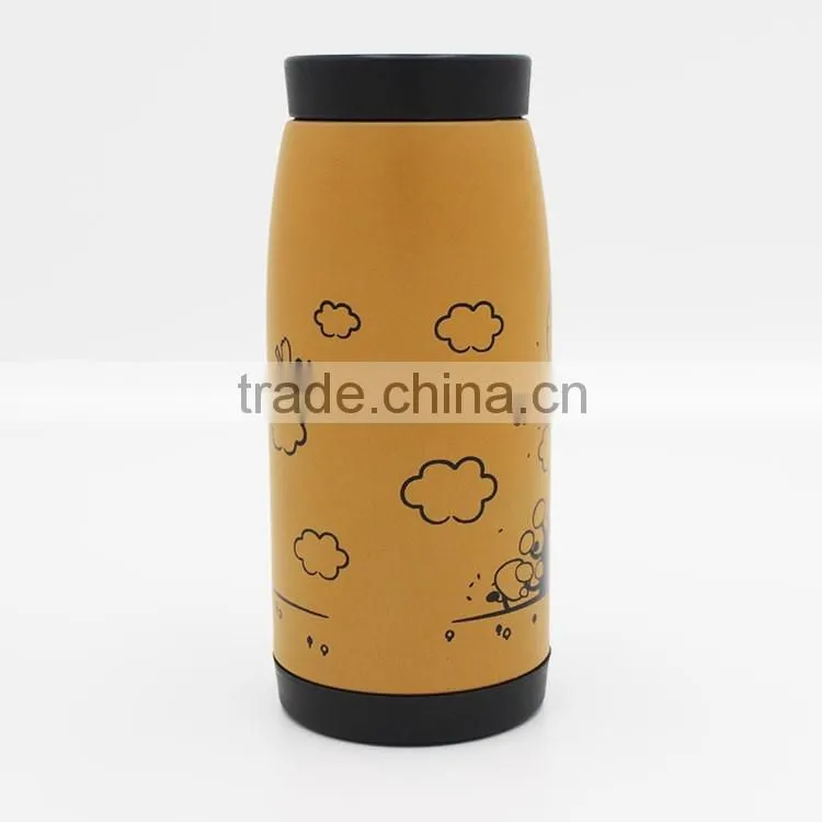 wide mouth stainless steel thermos water bottle / vacuum bottle with lid