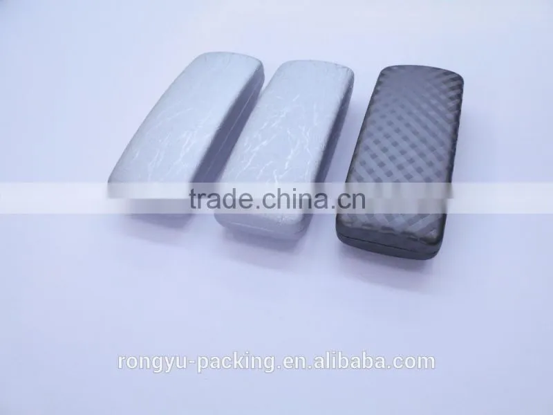 hard shell aluminum reading PU leather glasses case