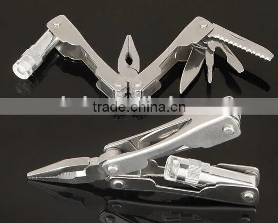 OEM combination pliers with LED flashlight