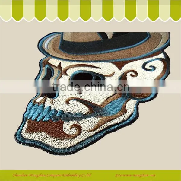 Customed Letter Woven Logo Embroidery Badge