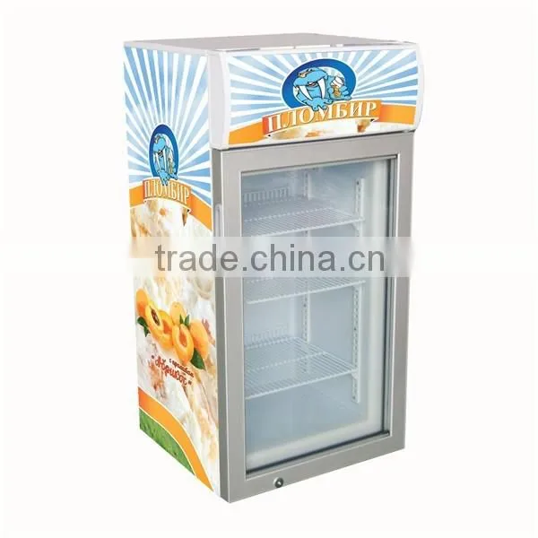 Fan cooling ice cream storage freezers ,2016 new model cake display freezer in china