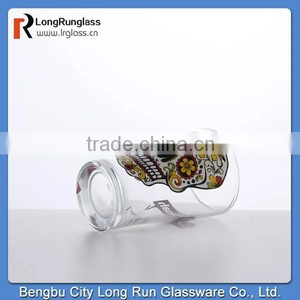 LongRun 120ml charming Eco-friendly shot glass cup&drinking wine glass&tableware glass cup with fancy decal