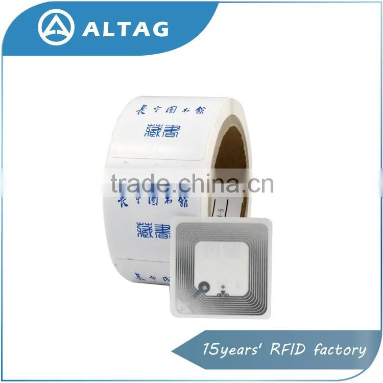 Library rfid label/rfid label/rfid sticker book rfid tag