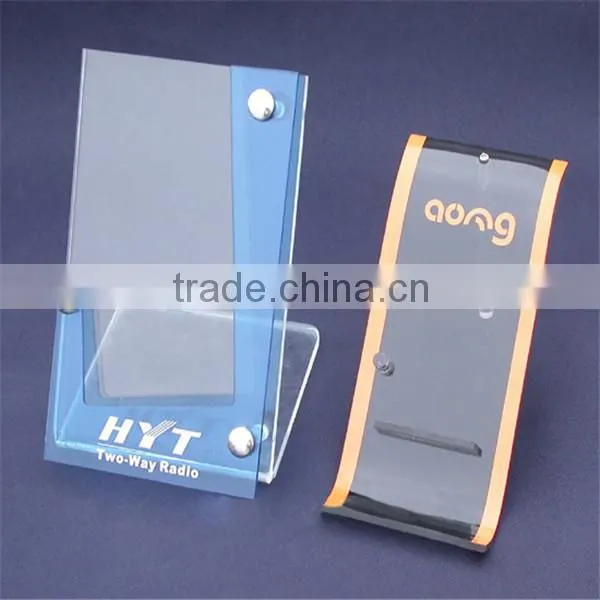 Large handmade useful acrylic mobile phone holder for retailer