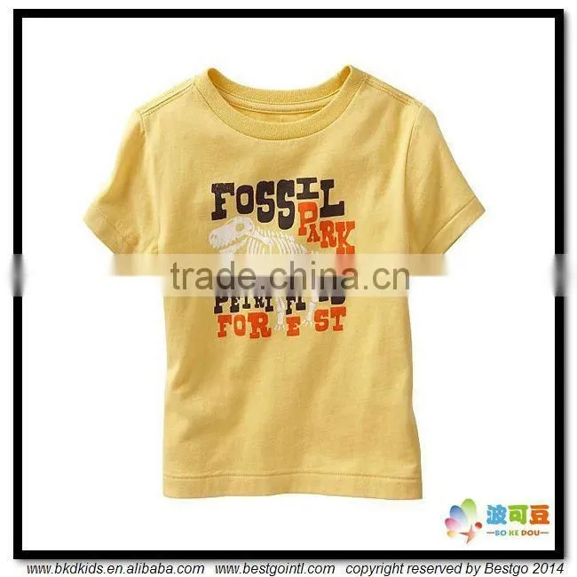 BKD cotton jersey summer kids shirts from China